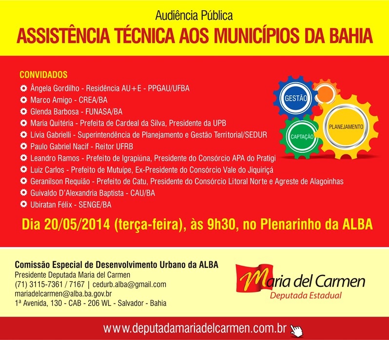 Alba discute assistência técnica para municípios de pequeno porte