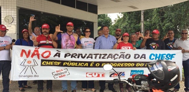 Engenheiros/as fortalecem o #DiaDoBasta e protestam contra privatização da Chesf/Eletrobrás